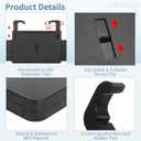 Adjustable Car Steering Wheel Tray, Expandable Car Desk with Rotatable Clip for Laptop & Food, Multipurpose Portable Table for Eating, Working, Gaming 15.2 in to 26.2