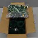 26 PCS Christmas Velvet Ornaments Decor Kit - Tree Toppers Bow, Ribbon, 12 Flocked Christmas Balls & 12 Vintage Bows for Green Holiday Xmas Tree Decorations (Green)