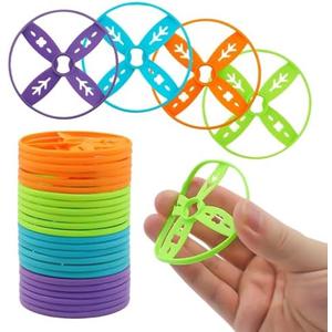 Outside Toys for Kids Ages 4-8, 28 Pack Flying Discs Supplement Set - Compatible with Most Handheld and Foot-Powered Flying Disc Toys, Includes 4 Vibrant Colors, Must-Have for Flying Disc Enthusiasts