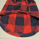 Dog Shirt Plaid Puppy Clothes for Small Medium Large Dogs Cats Boy Girl Kitten Soft Pet T-Shirt Breathable Tee Outfit Adorable Grid Apparel Halloween Thanksgiving [Red#1; M] (M - Chest ~15.3" / 6~9 lbs)