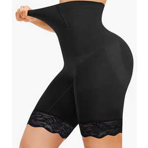 Nebility Shapewear for Women Tummy Control High Waisted Body Shaper Shorts Thigh Slimmer Butt Lifter Panties Underwear, XL, Black