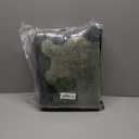 Uphome Scalloped 3 Piece Bathroom Rug Set Green Non-Slip Cute Bath Mat with U-Shaped Contour Quick Dry Absorbent Plush Microfiber Toilet Mat Modern Machine Washable Fun Floor Mats for Sink Tub Shower (18"x26"+20"x32"+U Shape 20"x24")