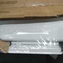 Mayfair Ashton Easy to Clean Single Hinge Toilet Seat, Modern Slow Close Wood Toilet Seat, Made in USA, Elongated, White