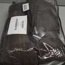 Dark Chocolate Pinch Pleated Linen Curtains 2 Panels for Living Room Bedroom Memory Training Shaped Semi Sheer Pleat Drapes with Hooks Rings Light Filtering Window Curtain 40x84