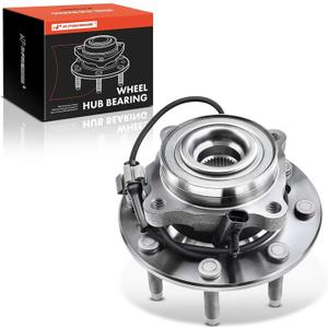 A-Premium Front Wheel Bearing and Hub Assembly with ABS & 8-Lug Compatible with Chevrolet Silverado 1500 HD, Avalanche 2500 & GMC Sierra 1500 2500 3500, Yukon XL 2500 & Hummer H2