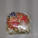 Jexine 32 Pieces Chenille Star Patches Blue and White Self Adhesive Fabric Stickers Small Chenille Iron on Star Patches DIY Sewing Embroidered Appliques for Christmas Independence Day Clothes Hats