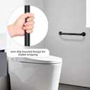 Black Grab Bar 24 Inch, Grab Bar for Bathtub and Shower