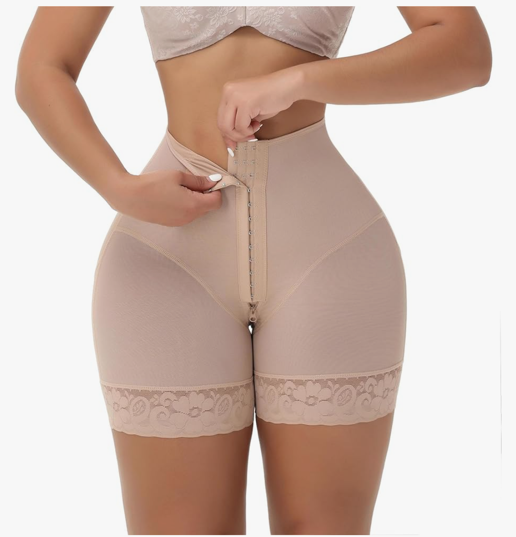 SHAPSHE Tummy Control Shapewear Shorts Butt Lifting Panties Compression Underwear Women Curvy Faja Colombianas Moldeadoras,Beige, M