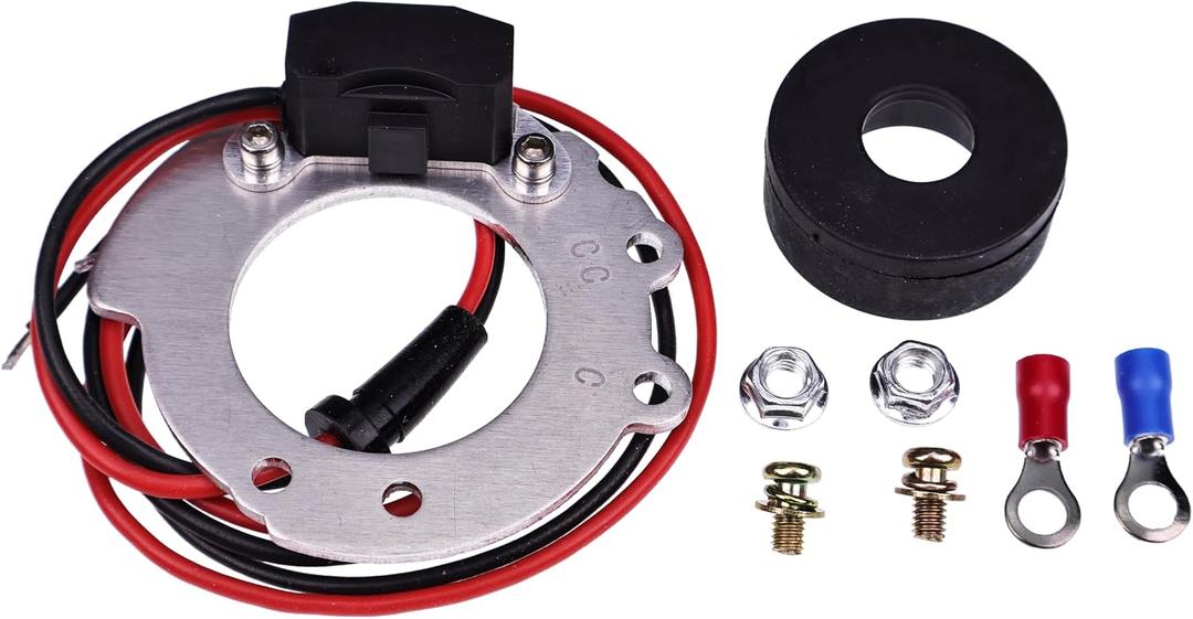 Ignitor Conversion Kit 1244A Compatible with Ford Tractors 8N 4 Cylinder Series 500 to 900 Series 12V, Points to Electronic Ignitor