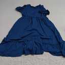 blibean Girls Summer Boho Sun Dress Tween Ruffles Tiered Dresses, Color: A Dark Blue,  Size 12-13 Years