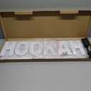 30"x7" Large LED HOOKAH Sign for Smoke Shops, Super Bright Unique Design HOOKAH Sign with Hanging Installation, High Visibility Sign for Stores Retail Shops Window (HOOKAH)