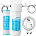 Under Sink Water Filter System - Under Counter Water Filter for Kitchen Faucet,Refrigerator and Ice Maker,10" Replacement Filter(Lower Cost),Highly Effective Reduces Rust,Sand,Chlorine,Bad Taste&Odor