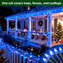 QUHUATU 300LED Christmas Lights Outdoor Indoor Use, 12 Lighting Modes 75ft Christmas Tree Lights with Timer, Dimmable BlueLED StringLightsWaterproof for Yard Tree Wedding Party Holiday Decor Blue