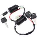 2 PCS 2 Wire Ignition Key Switch for Electric Scooter Golf Scooter Bikes ATV Moped GoKart U KS51 Motorcycle 2 Position Type on Off