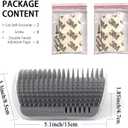 Kingtree Cat Corner Scratcher Self Groomer with Catnip, 2 Pack Softer Cat Face Scratchers Wall Corner Grooming Massage Combs for Long & Short Fur Cats