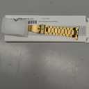 MioHHR Solid Stainless Steel Band Compatible with Apple Watch 45mm, Metal Strap with Soft TPU Case for iWatch Series 9 8 7 45mm Women and Men, Gold