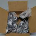 Casters, 2" Caster WheelsCasters Set of 4 Heavy Duty - ASRINIEY Black Polyurethane Castors, Top Plate Swivel Wheels, 4-Pack Industrial Casters with Brake, Locking Casters for Furniture and Workbench