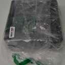 Elevon Plastic Wicker Basket Set of 4, Handmade Storage Basket for Organizing with Handles, Storage Bins for Home Kitchen Countertop, Shelf Organizer, Waterproof, Coffee