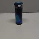 THERMOS FUNTAINER 16 Ounce Stainless Steel Vacuum Insulated Bottle with Wide Spout Lid, Galaxy Teal