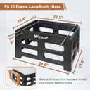 witbee Bee Hive Stand for 10 Frame Langstroth Hives, Durable Plastic Beekeeping Hive Support Rest with Frame Holder Bee Keeper Hive Stand