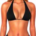 OZICERD String Halter Triangle Bikini Tops for Women Sexy Bathing Suit Swim Bikinis Top Only, L