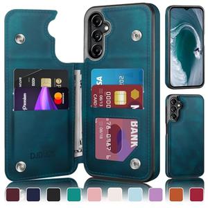 DJDUCK Designed for Samsung Galaxy A15 5G Case Wallet with Card Holder, [Magnetic Clasp Cover] [RFID Blocking Leather Protection] Shockproof Women Men Cases for Samsung A15 Teal