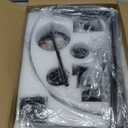 EGM 20'' Modern Farmhouse Chandelier, 6-Light Black Cage Pendant Light for Foyer, Adjustable Rustic Geometric Chandeliers for Dining Room, Kitchen Island, Entryway, Bedroom, Hallway