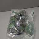 Magnolia Glitter Flowers 6PCS Single Stem Christmas Flowers for Home Table Festivals Indoor Outdoor Decor (Green)