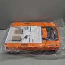 Folding Hand Truck500lbs, Portable Heavy Duty Dolly Cart, 6 Wheels Collapsible Luggage Cart with 2 Elastic Ropes - Compact Trolley Cart for Easy Moving - Ideal Hand Cart for Travel and More (17, Orange)