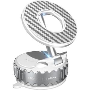 BEBEAR Car Phone Holder for Magsafe [78+LBS Hyper Suction & 4400gf Strongest Magnetic] 360Adjustable Car Phone Mount, Phone Holders for Car/Gym/Mirror for iPhone 16 Pro Max & Android - White