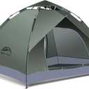 Happy Travel 1/2/3/4 Person Camping Tent, Instant Easy Pop Up Tents for Camping,Automatic Waterproof Family Camping Tent, Easy Set Up Tent,Portable Windproof Dome Tent for Camping Hiking & Traveling