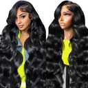 30 Inch Body Wave Lace Front Wigs Human Hair 13x4 HD Lace Frontl Wigs Human Hair wig 200% Density Glueless Wigs Human Hair Pre Plucked Pre Cut with Natural Hairline Baby Hair Wig for Black Women