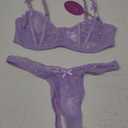 Avidlvoe Lingerie for Women Lace Bra and Panty Sets 2 Pieces Sexy Underwear Underwire Lingerie Set (Small, Lavender)