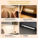 10.5in Rechargeable Under Cabinet Light, 2200mAh Motion Sensor Light,3 Pack