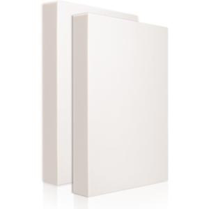 High Density XPS Foam Board,2 Pack 15.6x11.7X 2in Polystyrene Craft Foam Sheets, Rigid and Easy to Shape,DIY Modeling Art Projects, Party Decoration, Cosplay Prop Production, Carve,Heat Insulation (white)