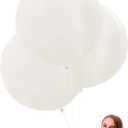 24 inch Large Round White Balloons 10 Pack Thick Big jumbo Latex Balloons Giant oversized Balloon for wedding anniversary Birthday Engagement Party Decorations