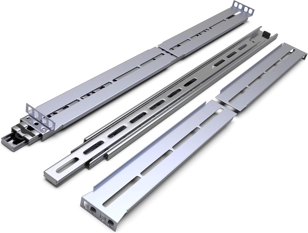 Rackmount Sliding Rails - Kit for 1U-4U Chassis (Adjustable 26" to 40" Depth) 2 or 4 Post Mount Sliders for Server Case (Compatible with Any Standard Rack, Cabinet, Computer Enclosure) Tupavco TP1812
