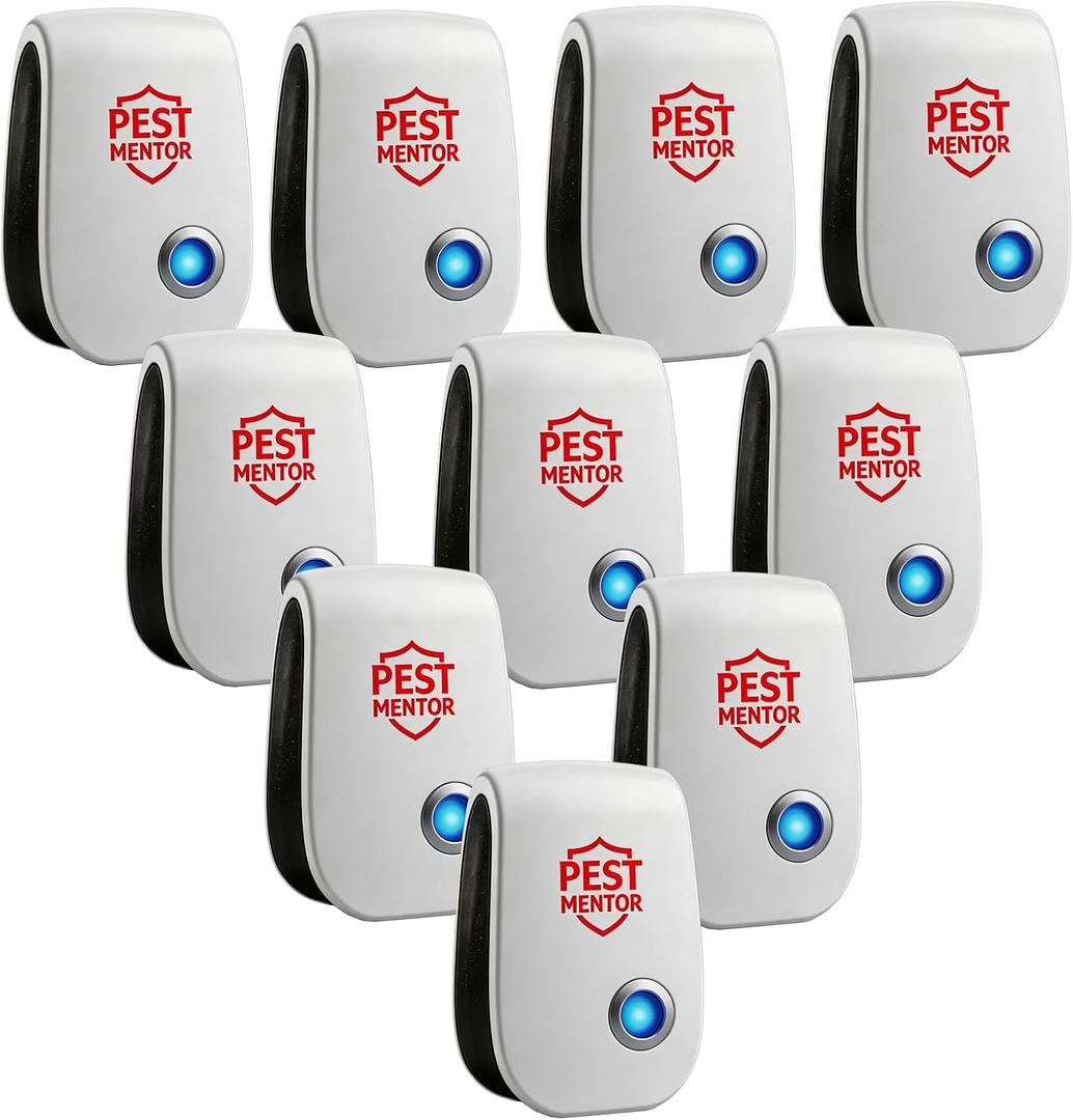 Ultrasonic Pest Control Repeller 10 Pack, Mouse Repellent Indoor for Spider Bug Roach Ant Mosquito Rat Mice Insect Deterrent, Mouse Rodent Repellent Ultrasonic Plug in