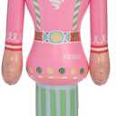FUNBOY Pink Inflatable Nutcracker  3.5ft Tall Indoor/Outdoor Holiday Decoration  Christmas Yard & Porch Decor