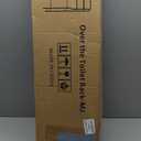 UDEAR 3-Tier Over The Toilet Rack, Bathroom Shelf Space Saver, Corner Stand Storage Organizer Accessories, The Washing Machine, with Hanging Rod, Tower Shelf, Black