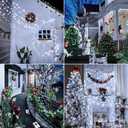 Ccinny 328FT 1000 LED Christmas Lights Outdoor Waterproof, Timer & Memory Function, 8 Modes Cool White String Lights Plug in Twinkle Lights for Xmas Tree Holiday Garden Indoor Party Decor