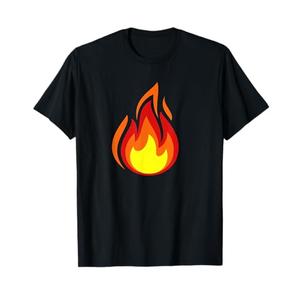 Fire Flame Symbol T-Shirt Large