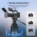 SMALLRIG 73''/185cm Carbon Fiber Heavy Duty Video Tripod, Max Load 10kg (22lbs), Fluid Head with +85 to -78 Tilt Range, Compact Camera Tripod Weight 2.7kg(6lbs), Folded Height 87cm, AD-14-5441