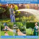 75 FT Non-Expandable Garden Hose, 2026 New Upgraded Flexible Water Hose, Ultra Lightweight Non-Expanding hoses with 10 Function Sprayer, Leak proof, Pressure Resistant for Yard, Outdoor