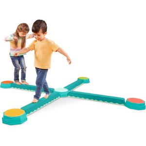 B. Toys  Balance Beam for Kids  Interlocking Balancing Beams  5 Sensory Pads & 8 Beams  Active Play for Toddlers, Kids  3 Years +  Balance & Build Set