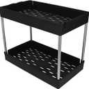 NDNCZDHC 2 Tier Metal Storage Cart Bathroom Small Utility Cart Widened Storage Organizer Carts with Grid Basket Floor Portable Organizer Shelf for Office Dormitory