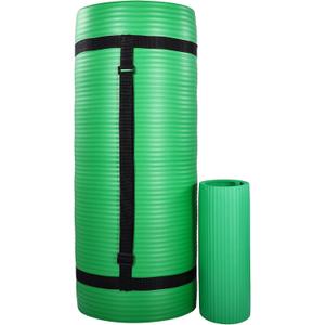 BalanceFrom 71x24 Inches Yoga Mat with Knee Pad and Optional Blocks  Extra 1-Inch Thick Non-Slip Foam with Anti-Tear Surface and Carrying Strap for Home, Studio, or Gym Workouts (Green) BalanceFrom 71x24 Inches Yoga Mat with Knee Pad and Optional Blocks  Extra 1-Inch Thick Non-Slip Foam with Anti-Tear Surface and Carrying Strap for Home, Studio, or Gym Workouts (Green)