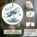 4 x Dragonfly Christmas Ornaments 2025 - Dragonflies Ornaments for Christmas Tree, Dragonfly Gifts for Women, Dragonflies Decor for Family Friends Girls Kids Sisters