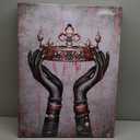 Visual Art Decor Pink and Grey African American Wall Art Pink Room Decor Black Woman Portrait Fashion Painting Framed Canvas Prints Living Room Bedroom Wall Decoration, XLarge 3 Piece Wall Art