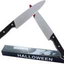 MyersCostume Classic Knife 2Pcs,Halloween Kills Butcher Knife Prop Silver